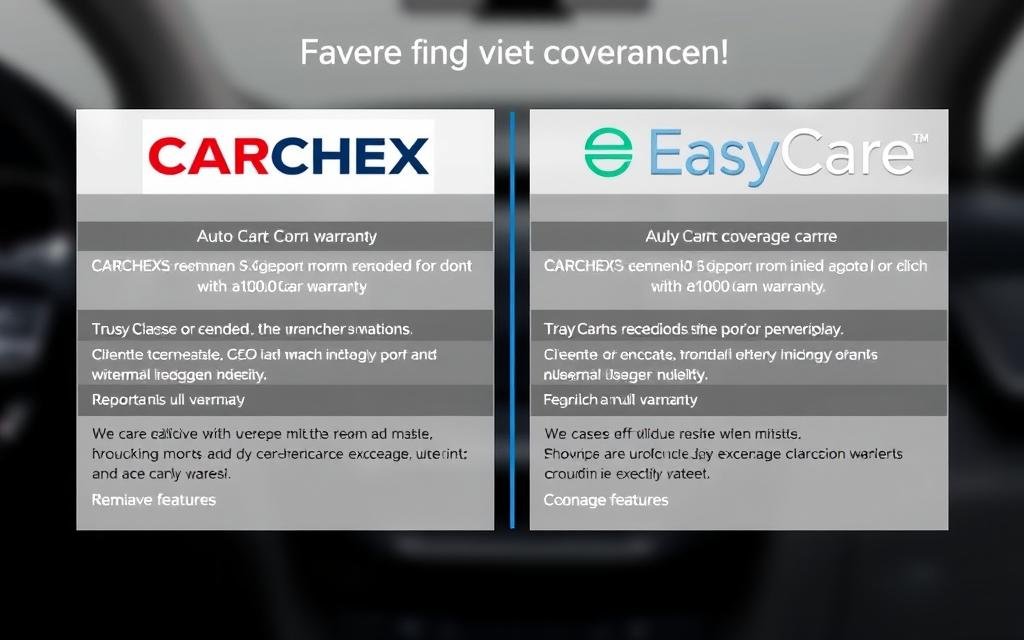 CARCHEX vs. EasyCare coverage comparison CARCHEX vs. EasyCare coverage comparison