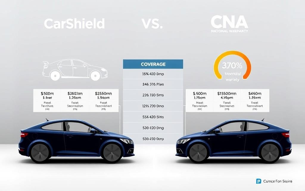 CarShield vs. CNA National Warranty Corporation coverage comparison