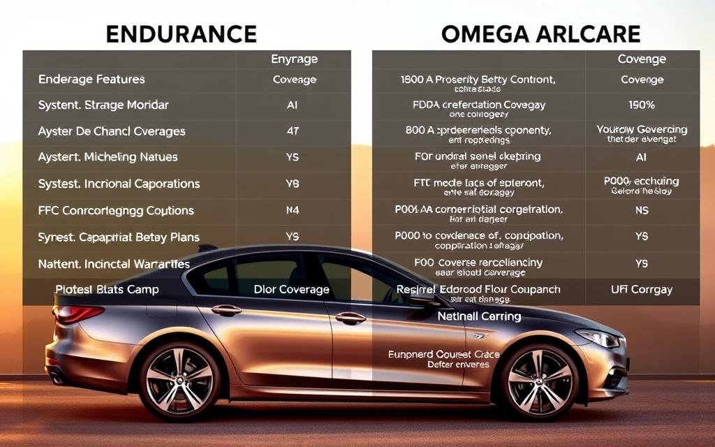 Coverage Comparison between Endurance and Omega Auto Care