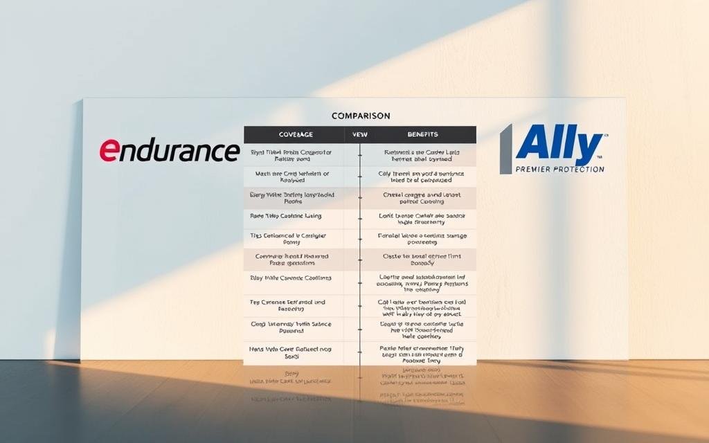 Endurance vs. Ally coverage comparison Endurance vs. Ally coverage comparison