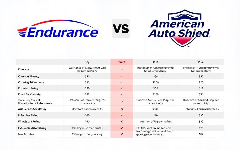 extended auto warranty comparison